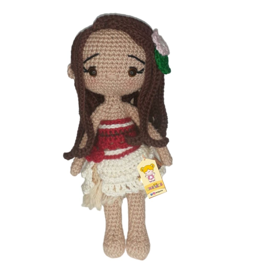 PRINCESA MOANA TECNICA AMIGURUMI 